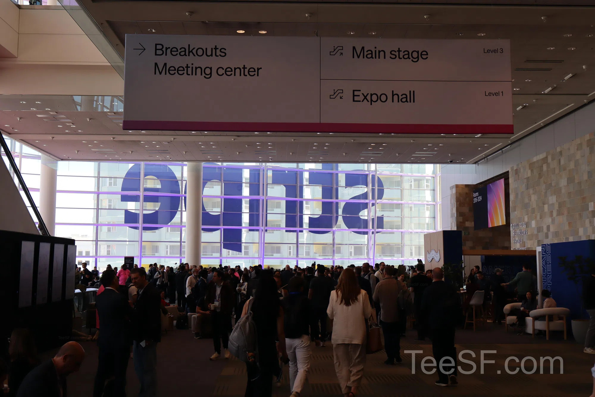 stripe Sessions Expo Lobby at Stripe Sessions 2026 in San Francisco.